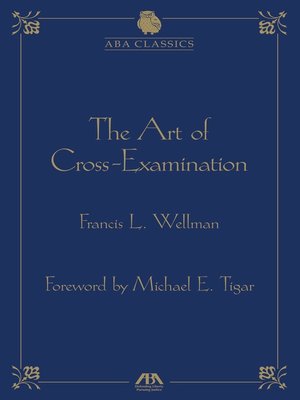 cover image of The Art of Cross Examination